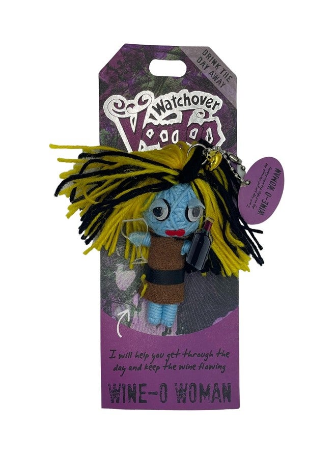 Watchover Voodoo 3-Inch Wine-O Woman Keychain - Handcrafted Gift to Bring Good Luck and Positivity Everywhere You Go - Image 1